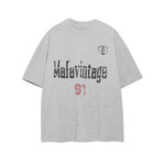 레트로 프린트 캐주얼 반팔