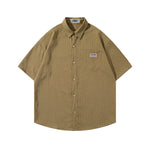 Striped short-sleeved shirt