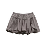 Sporty drawstring bud skirt