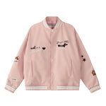 vintage embroidered reversible jacket