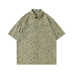 Floral short-sleeved shirt