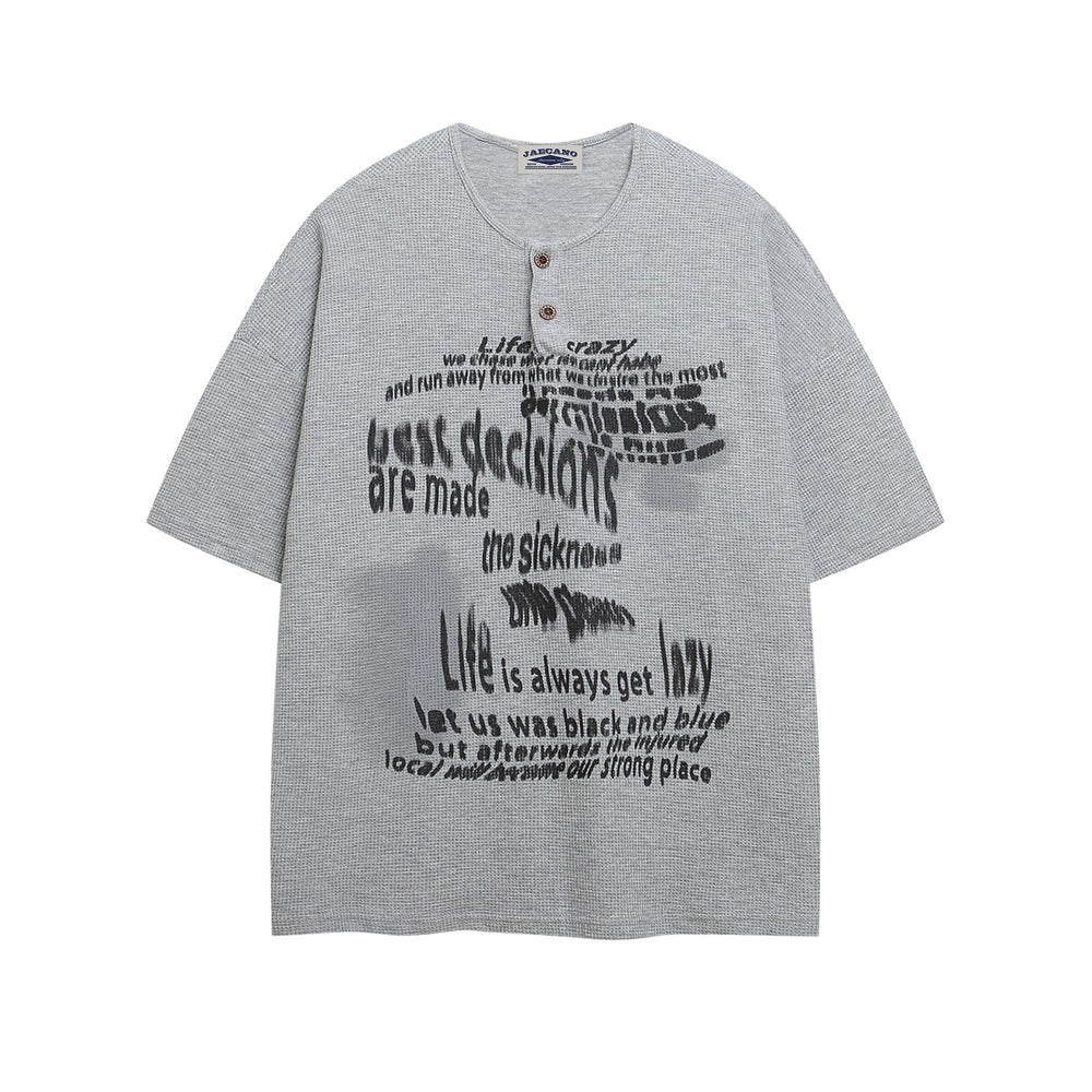 Retro loose casual short sleeves