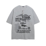 Retro loose casual short sleeves