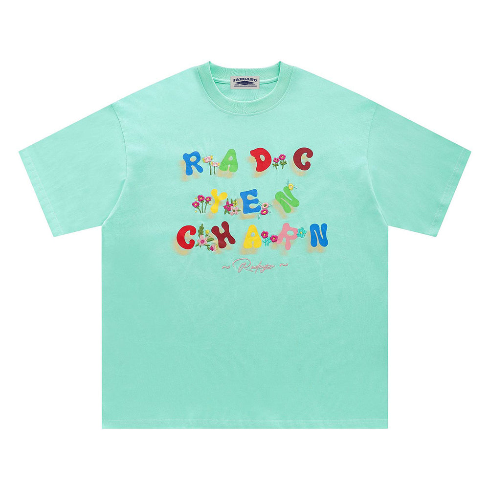 헐렁한 개인화된 반팔