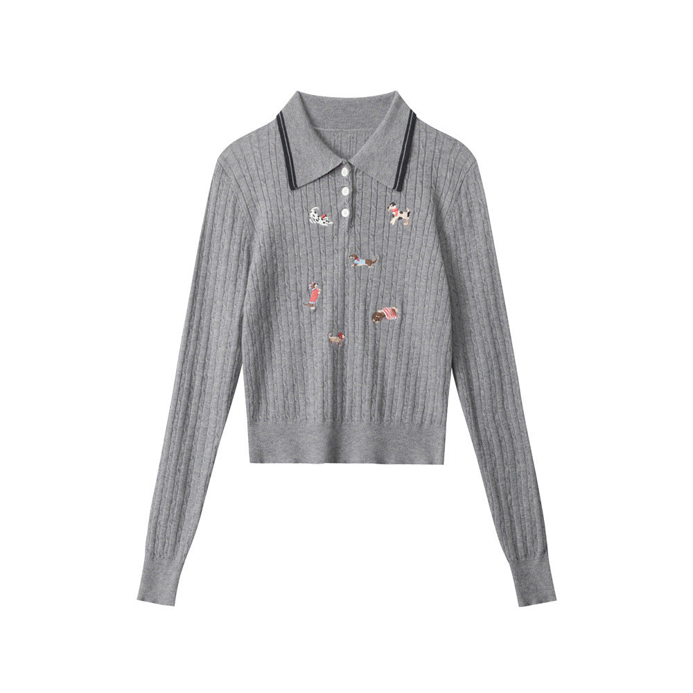 Preppy Polo Long Sleeve Sweater (Women's)