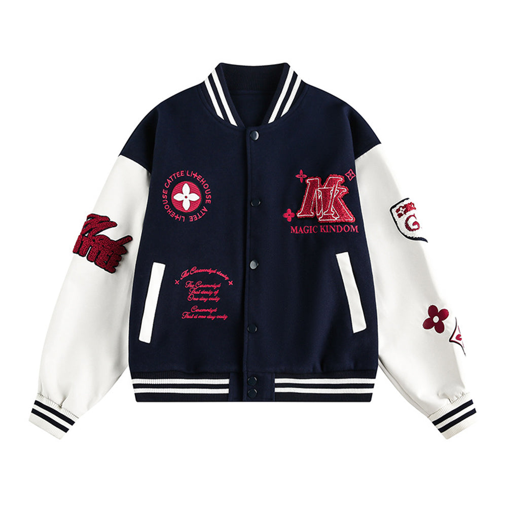 embroidered baseball jacket