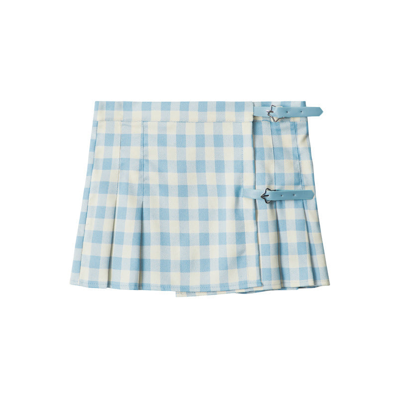 Retro plaid skirt (women's style)
