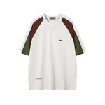 Contrast print short sleeves