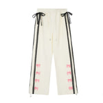 Cute embroidered casual trousers