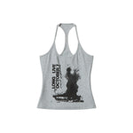 Lettering print suspenders