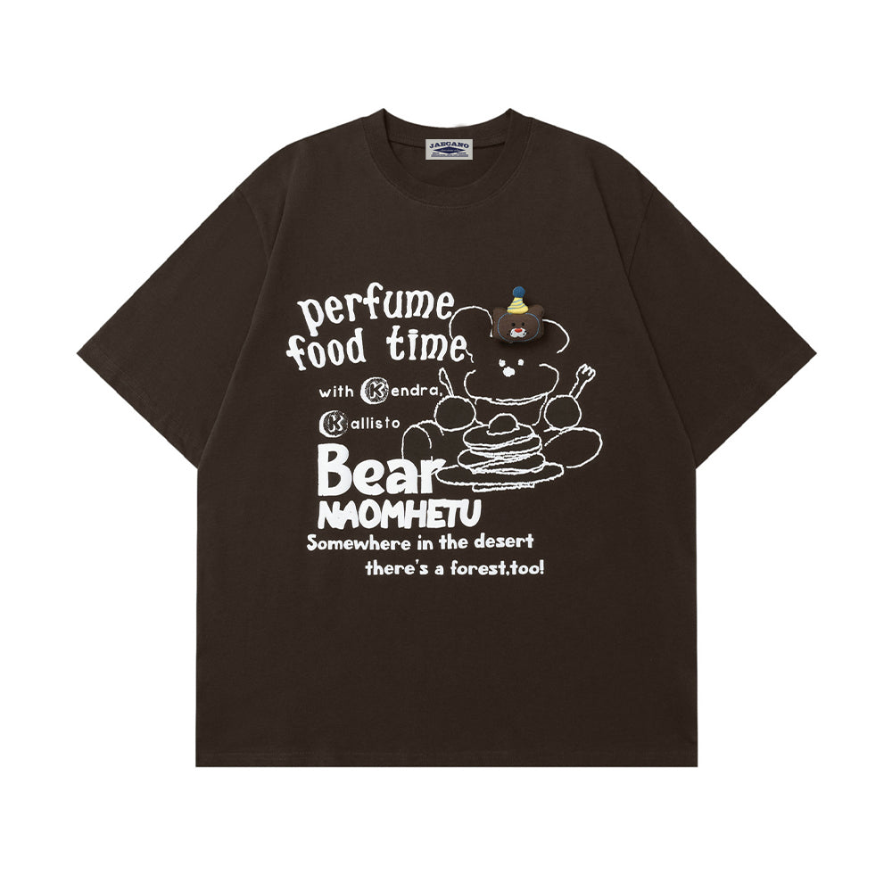 레트로 귀여운 곰 반팔