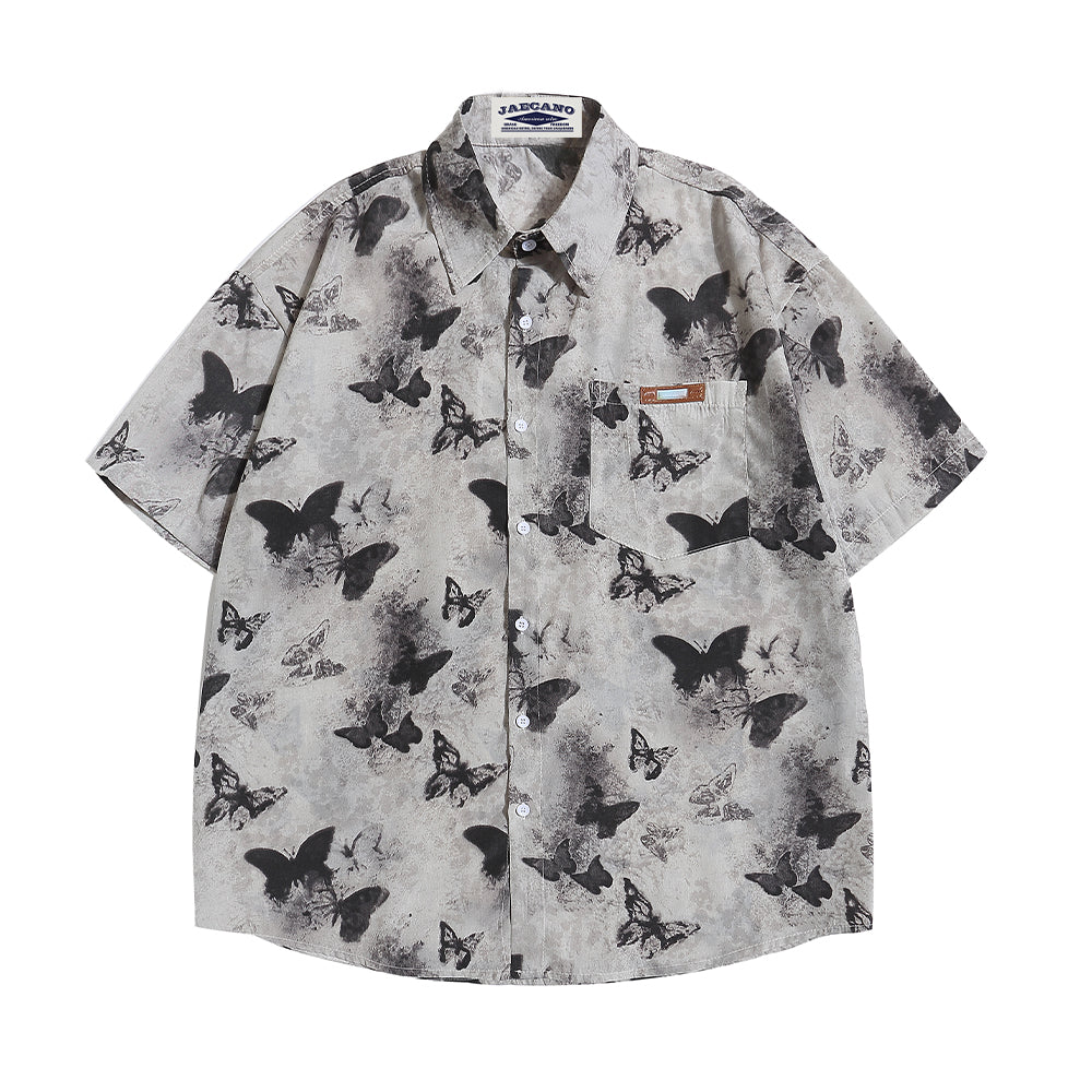 Retro all-over butterfly shirt