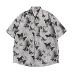 Retro all-over butterfly shirt