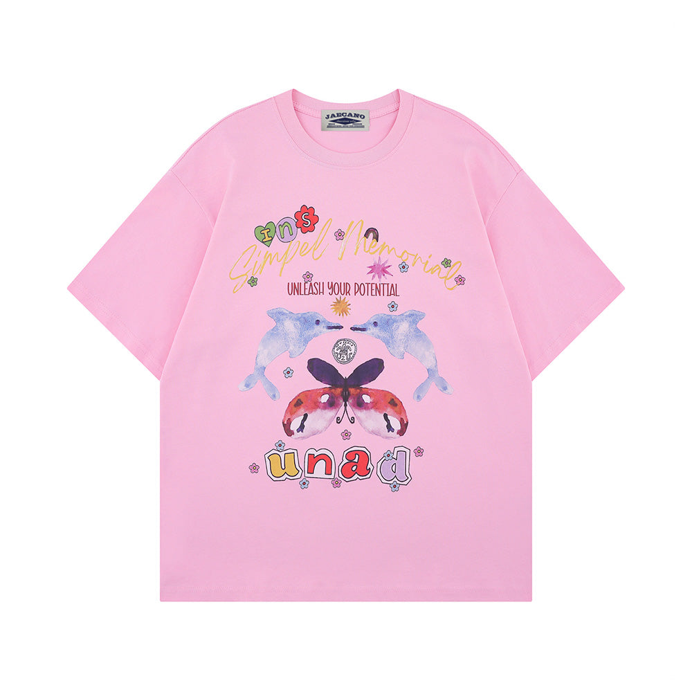 귀여운 고래 반팔