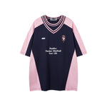 장식 프린트 반팔 셔츠