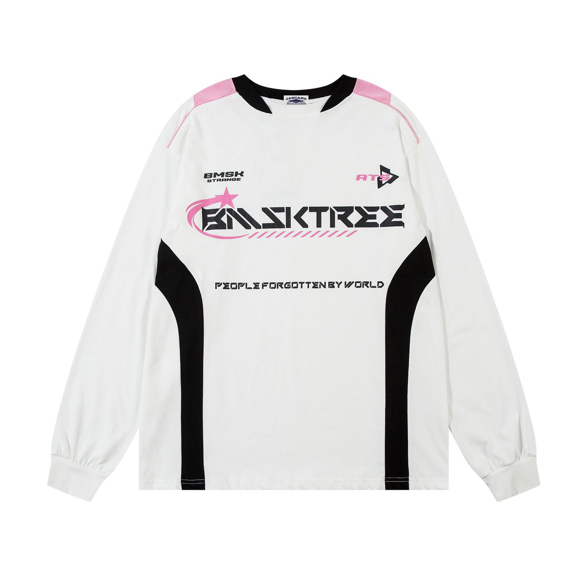 Retro contrast print long sleeves