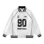 Retro letter print jacket
