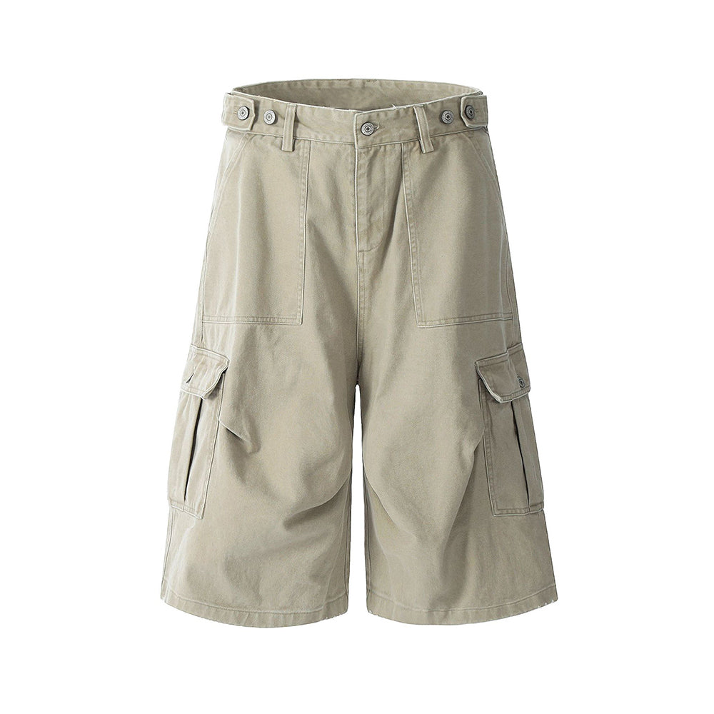 Retro multi-pocket cargo shorts