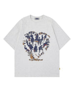 Creative Heart-Shaped Short-Sleeve