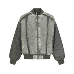 Unique color-blocked patchwork jacket