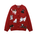 趣味卡通小狗針織衫