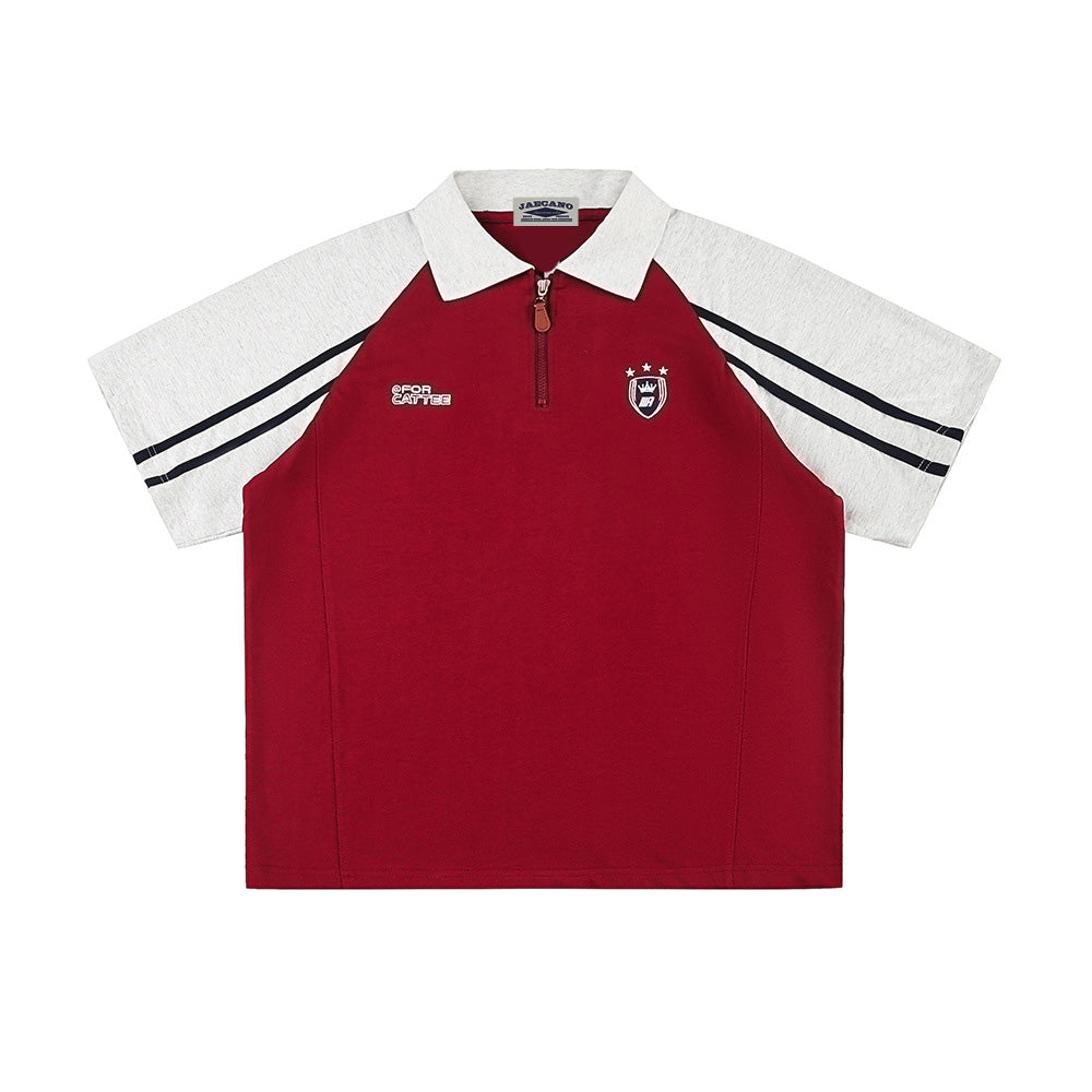 컬러블록 폴로 반팔