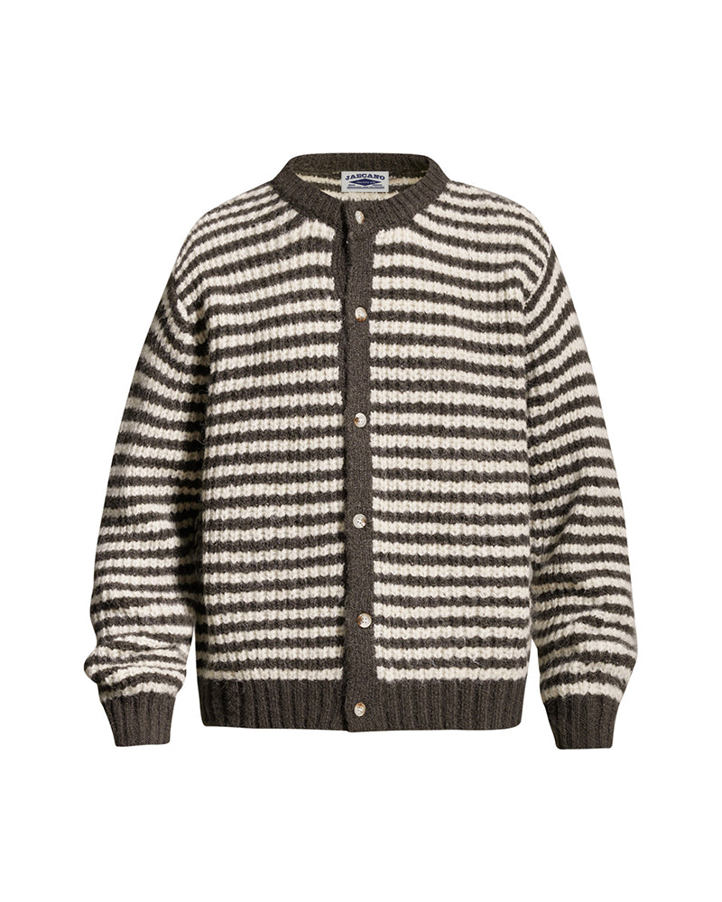 Color-blocked striped sweater