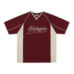 레트로 패치워크 대비 반소매