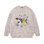 Cute embroidered pullover sweater