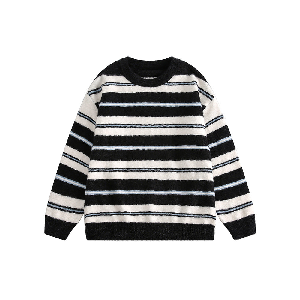 簡約條紋情侶毛衣