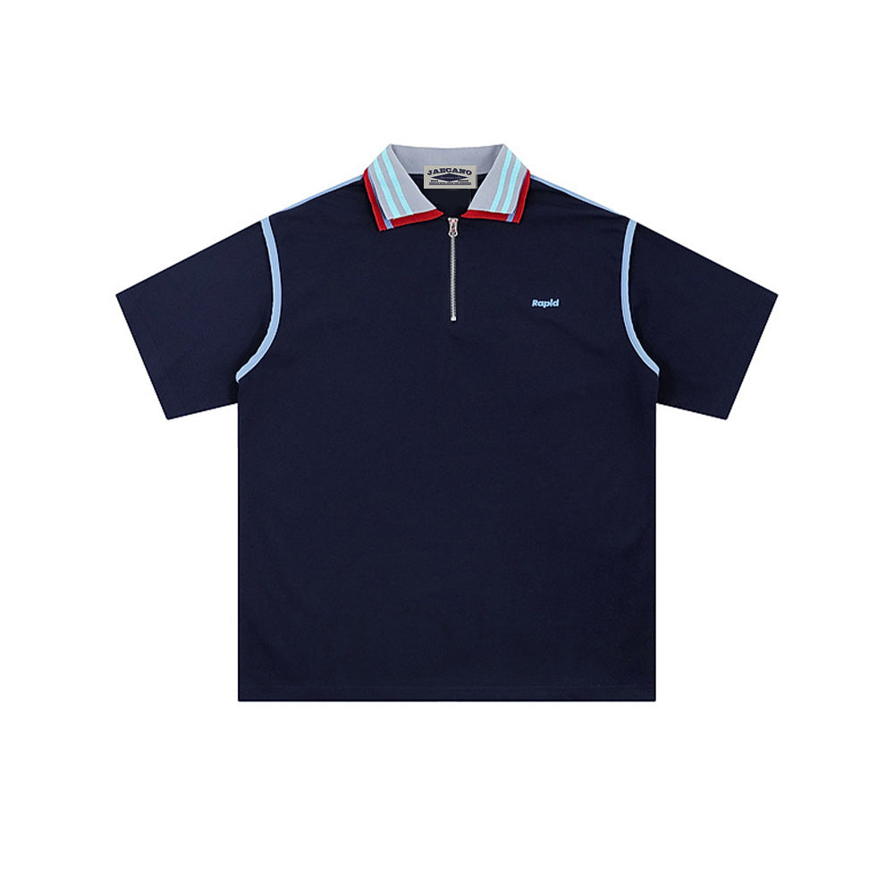 콘트라스트 컬러 폴로 칼라 반팔