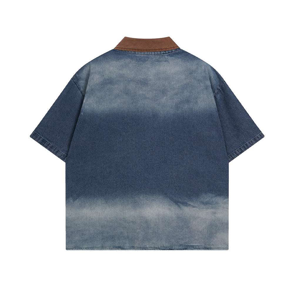 Vintage Simple Denim Shirt