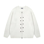 設計感紐扣裝飾毛衣