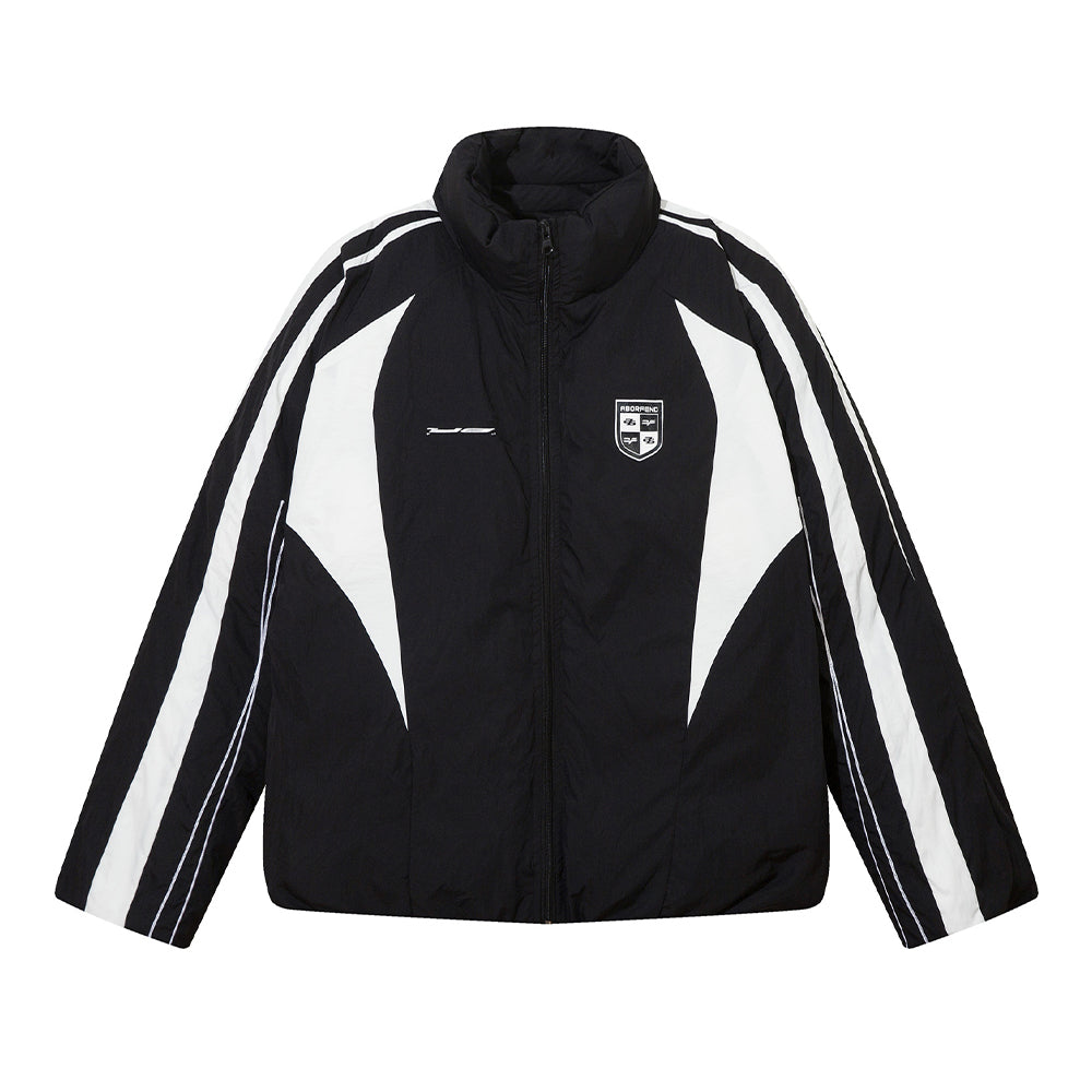 Retro contrast cotton jacket