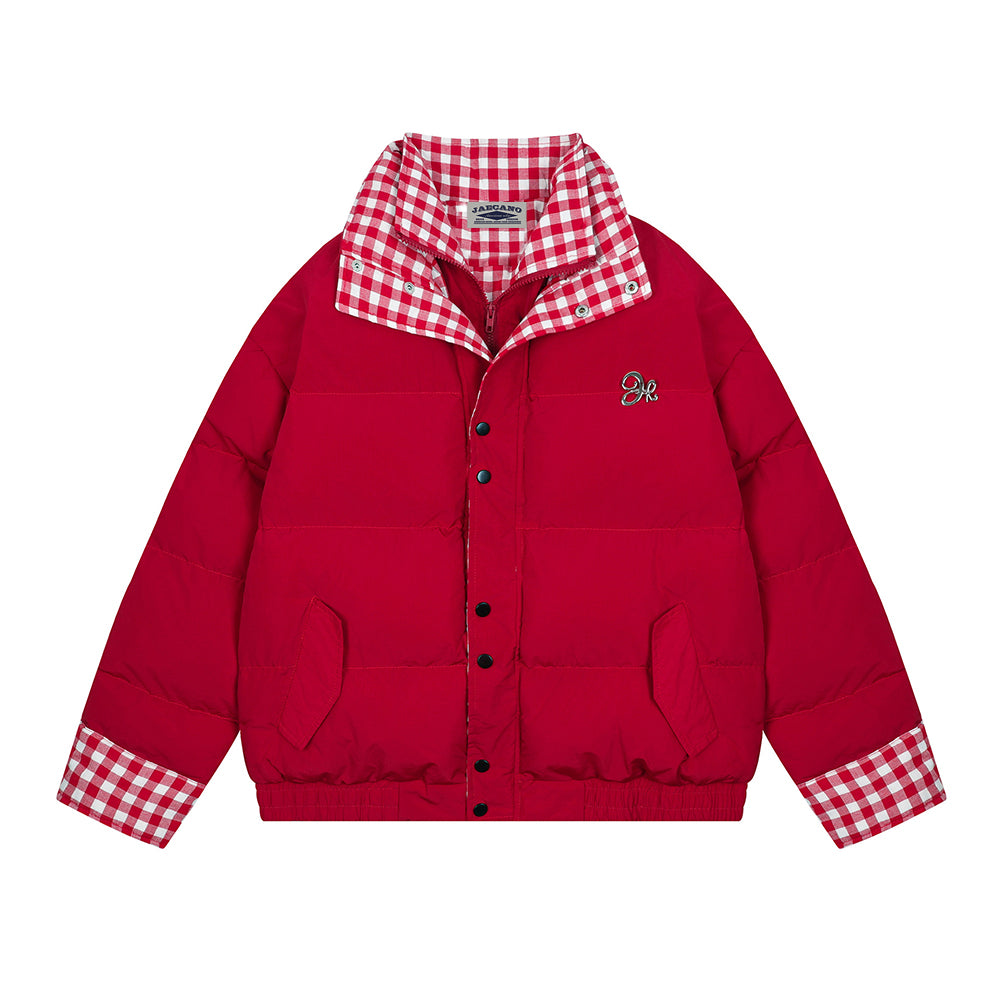 Retro fake two-piece cotton jacket