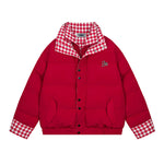 Retro fake two-piece cotton jacket