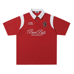 레트로 패치워크 캐주얼 반팔