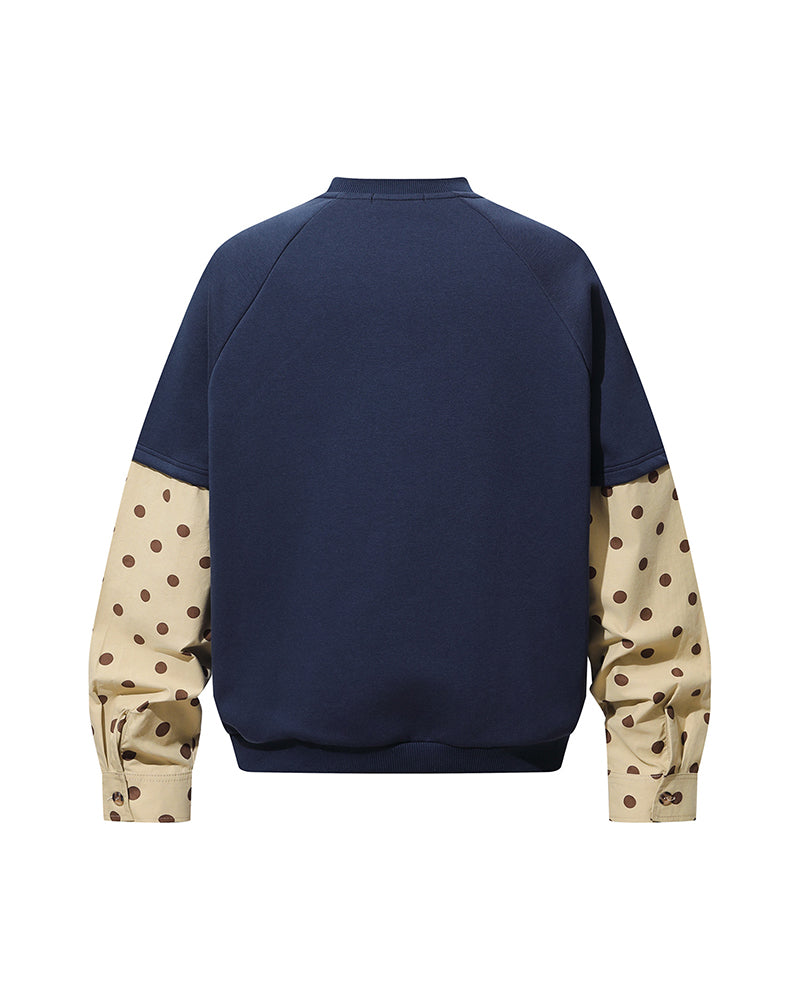 Hand-painted banana casual long-sleeved shirt
