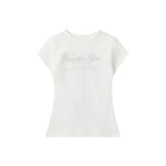 Slim-fit versatile printed short sleeves