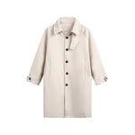 休閑寬鬆風衣外套