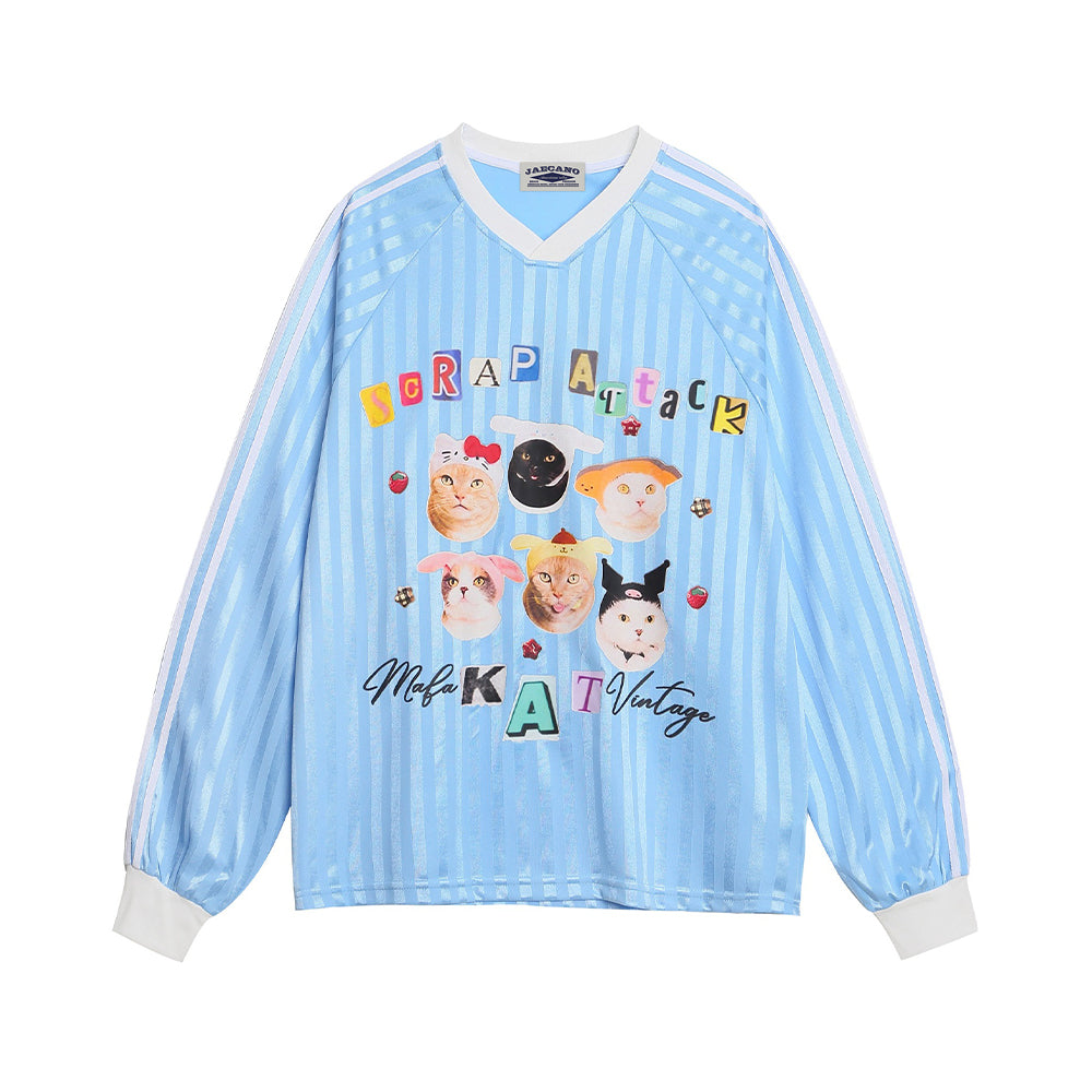 Cute Kitten Sports Long Sleeves