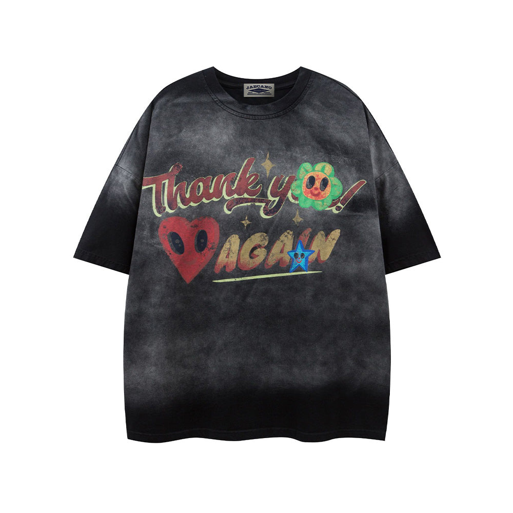 빈티지 워싱 반소매