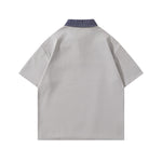 Retro embroidered short sleeves