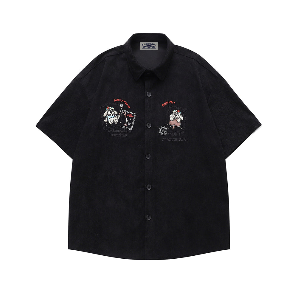 Cute Puppy Short Sleeve Shirt