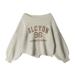 Retro short knit sweater