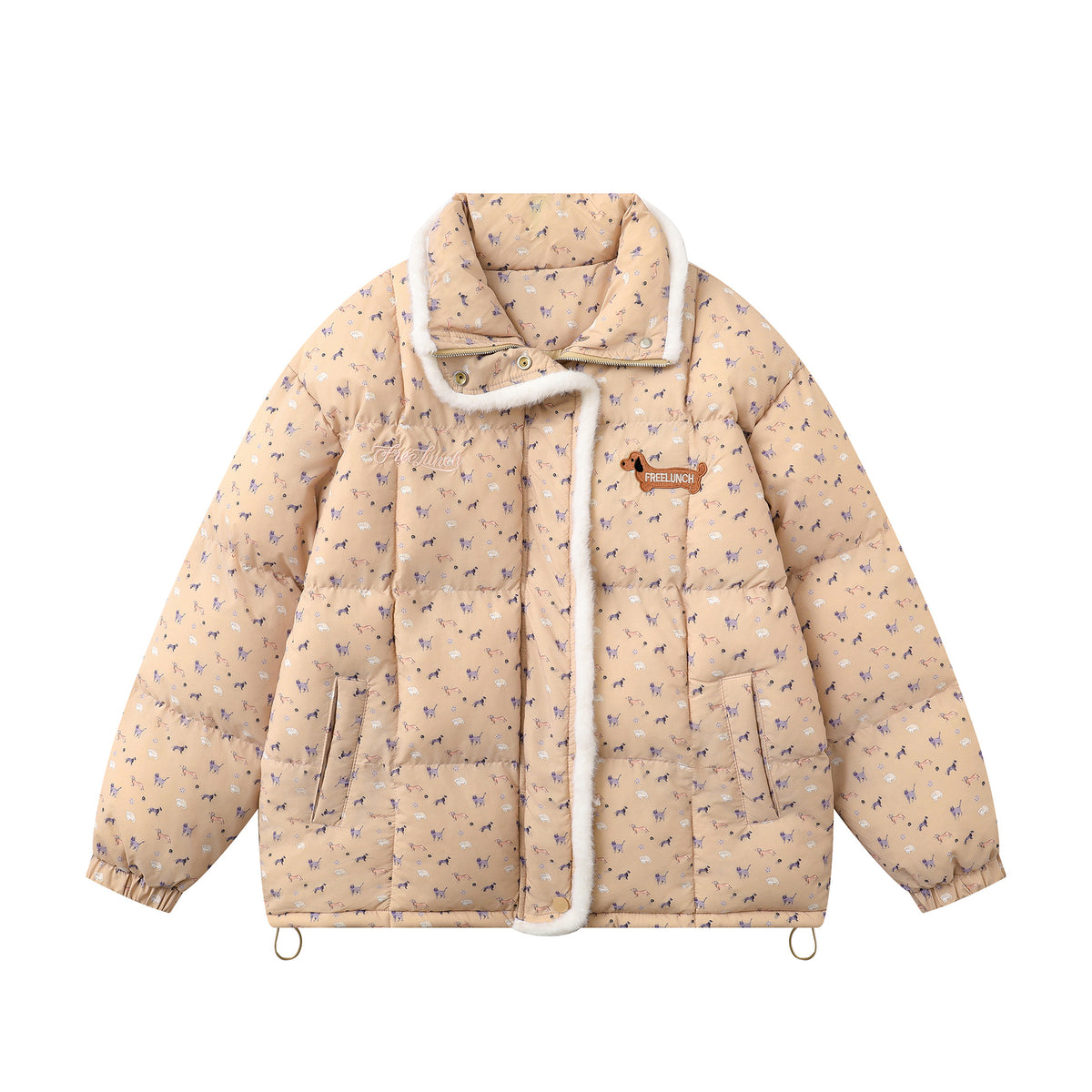 Retro floral embroidered patchwork cotton jacket