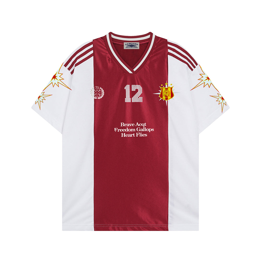 심플한 대비 컬러의 반팔