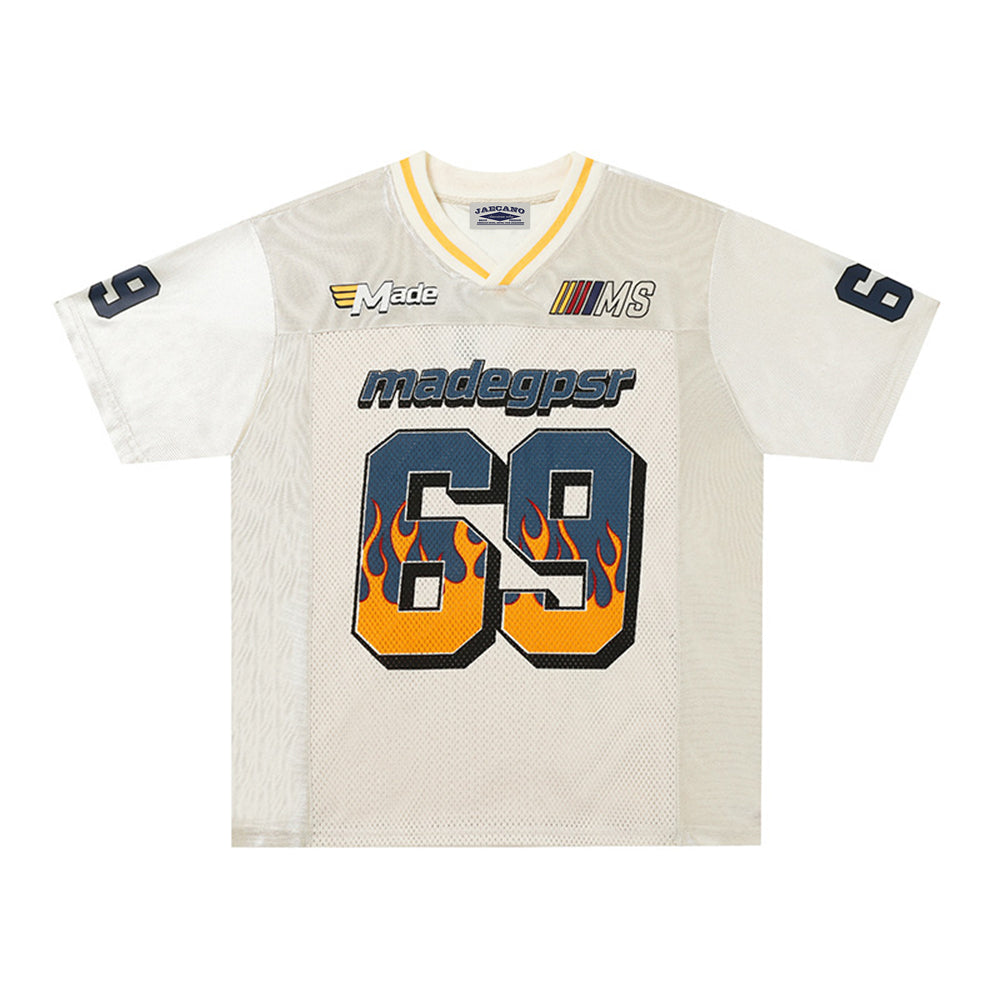 Retro loose short sleeves