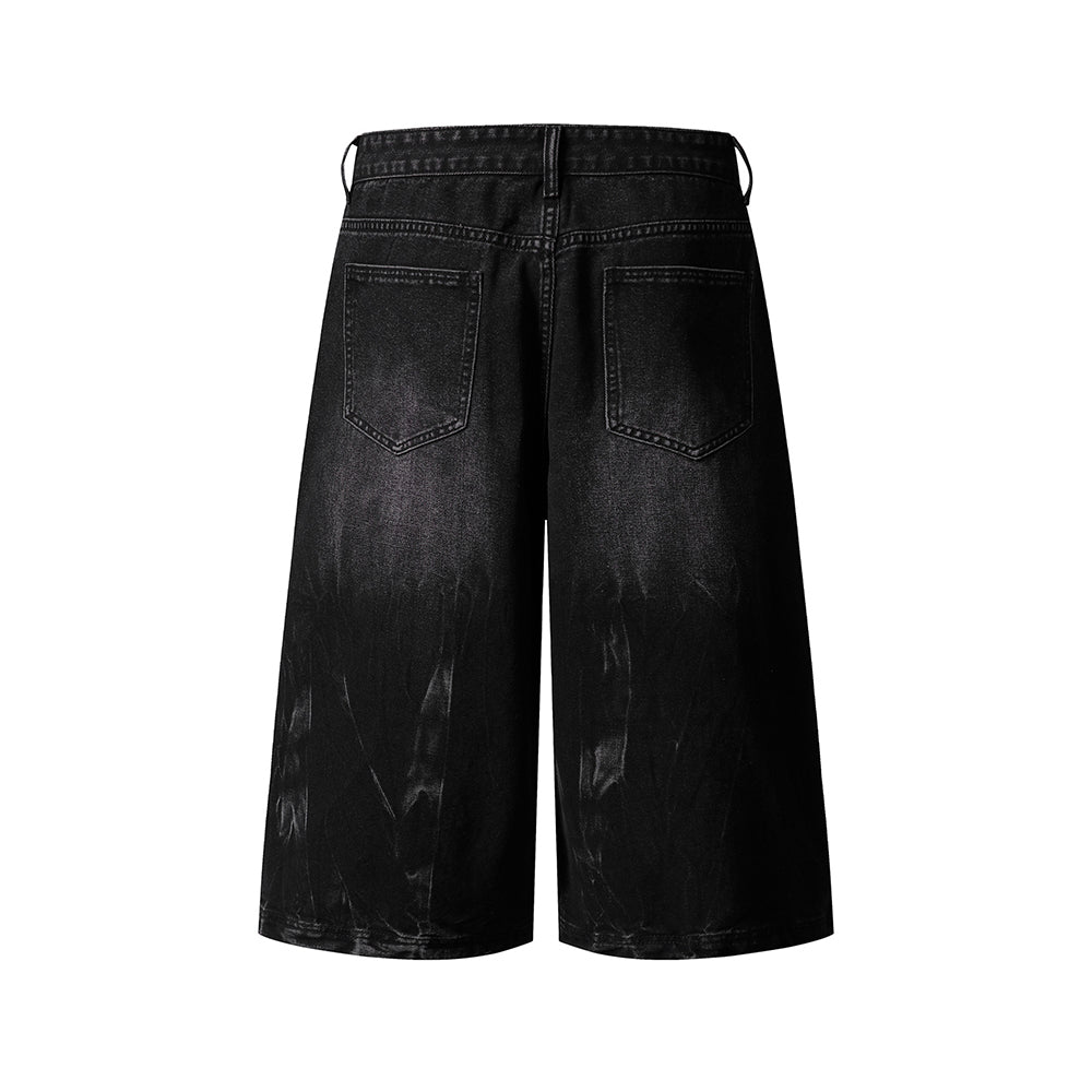 콘트라스트 데님 반바지