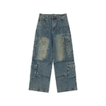 Multi-pocket cargo jeans
